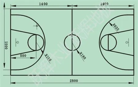 篮球场地标准尺寸及比例详解-第1张图片-www.211178.com_果博福布斯