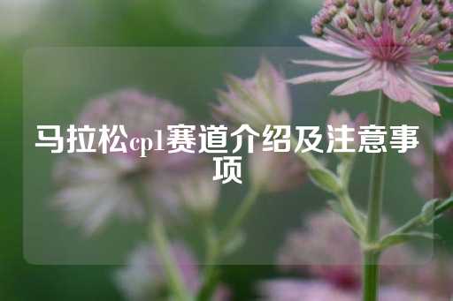 马拉松cp1赛道介绍及注意事项